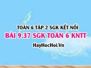 Bài 9.37 SGK Toán 6 tập 2 Kết nối tri thức